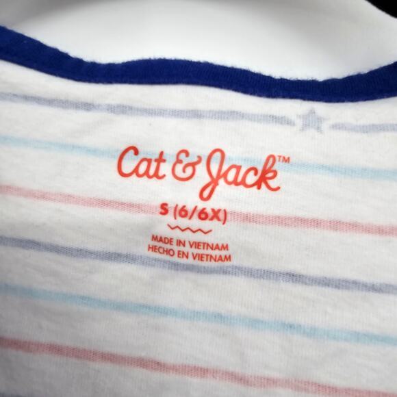 Nannette And Cat & Jack Girls Striped Sleeveless Tank Top Red White Blue Size‎ S - Picture 7 of 8